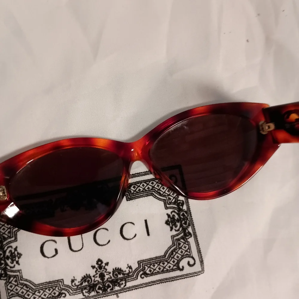 GUCCI GG Side Logo Tortoiseshell Pattern Sunglasses GG - Picture 7 of 10